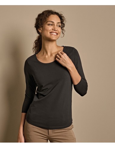 TEE-460-Womens Stretch 3/4 Sleeve Tee